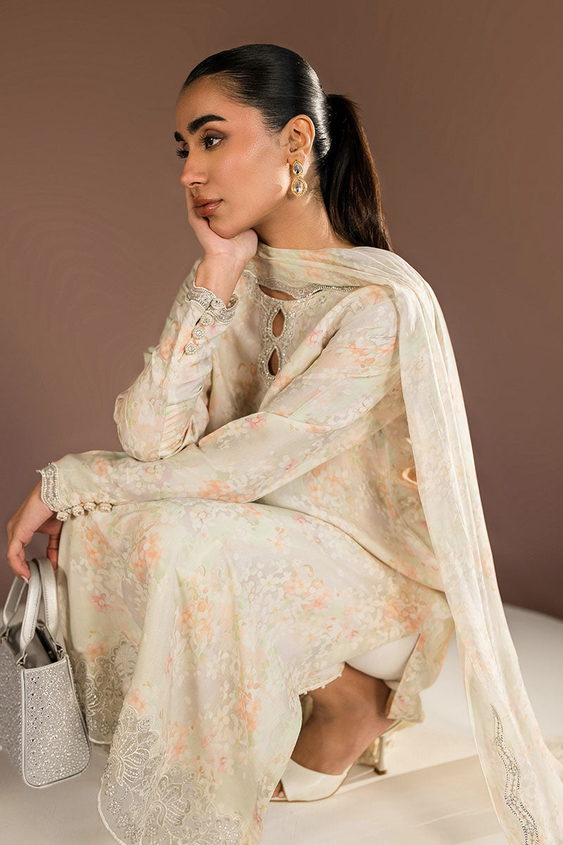 VANILLA BLOOM-2PC (SHIRT & DUPATTA)