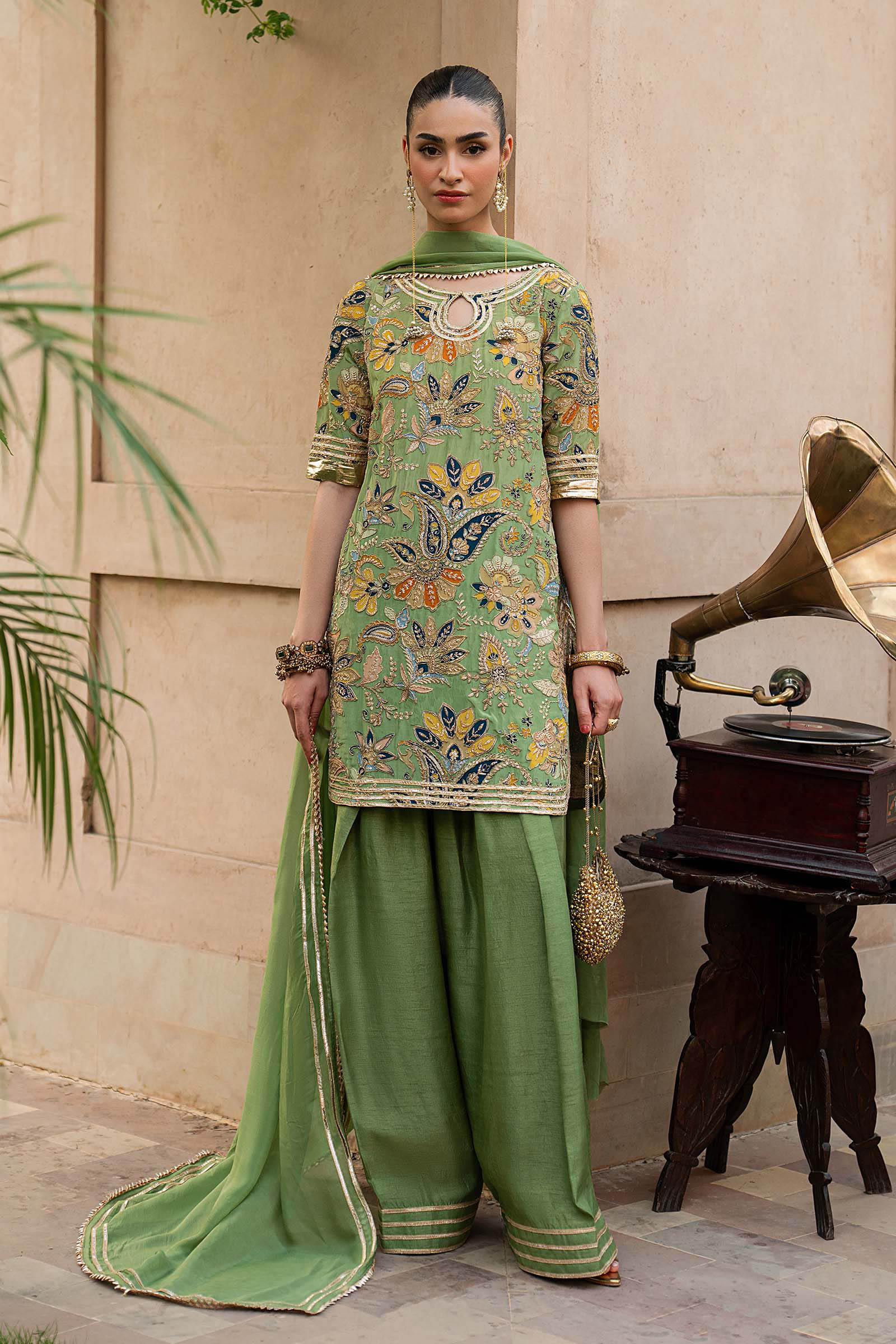 Maria B SF-EA26-02 Green Style
