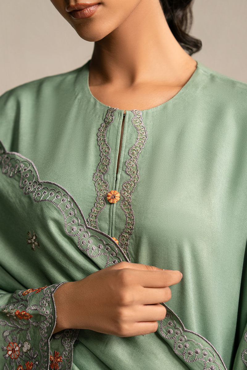 ASH MOSS-3PC (SHIRT, TROUSER & DUPATTA)