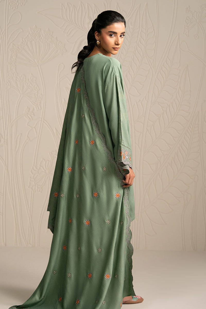 ASH MOSS-3PC (SHIRT, TROUSER & DUPATTA)
