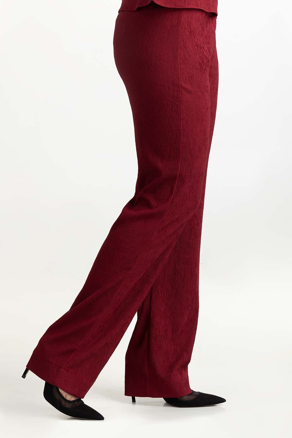 Maroon Straight Trouser