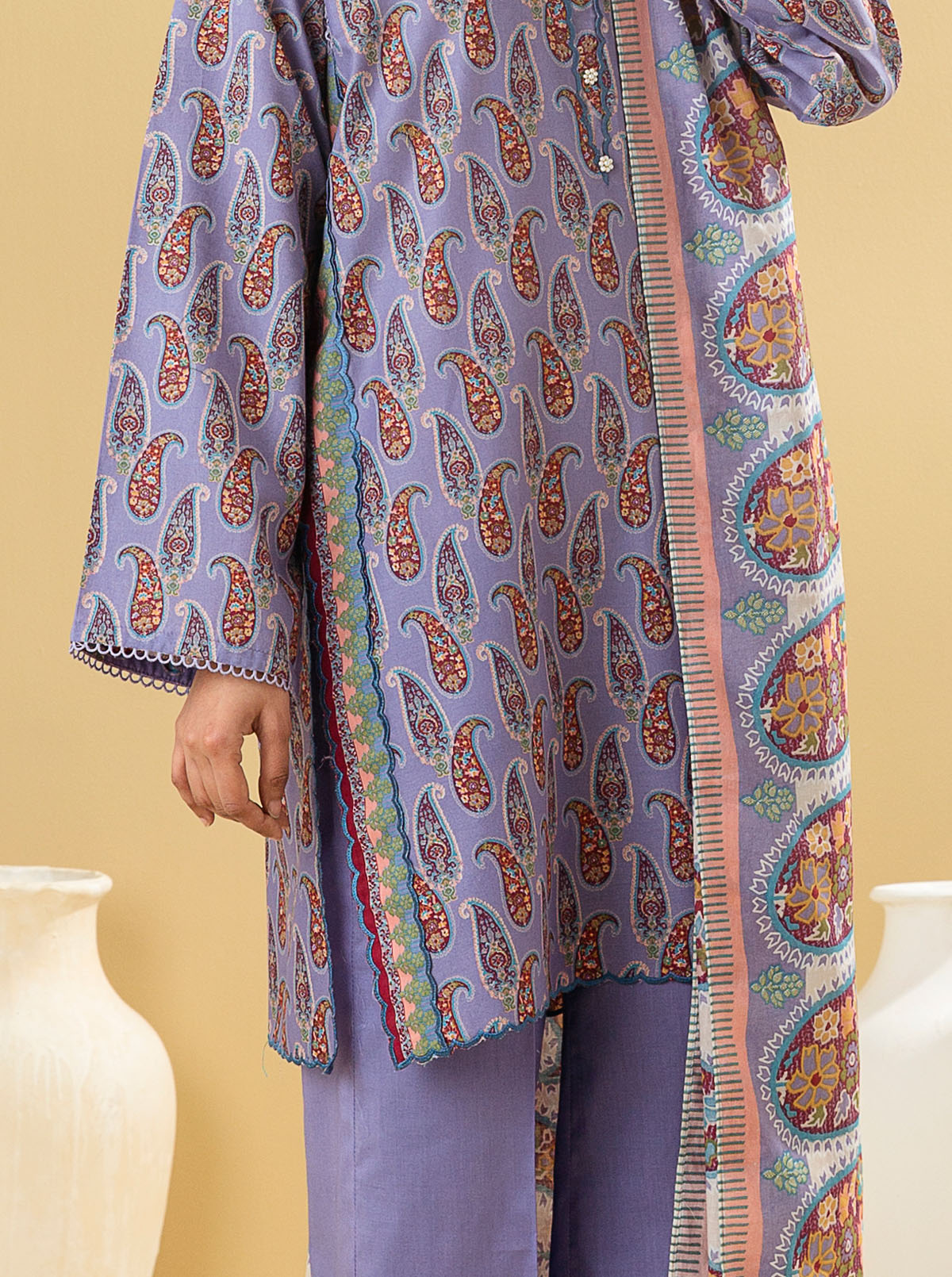 3 Piece - Printed Lawn Suit - Nostalgia