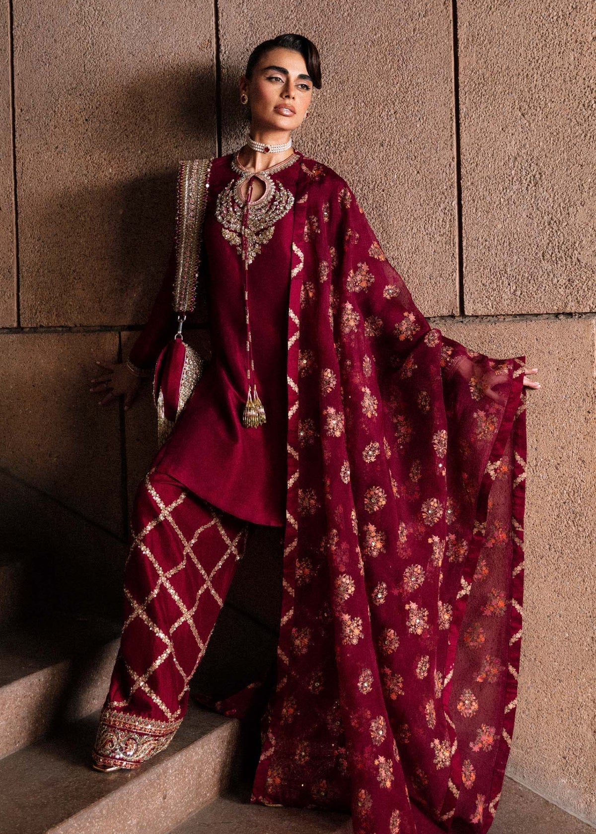 Merlot Style — Mairaz Burgundy Three-Piece Suit