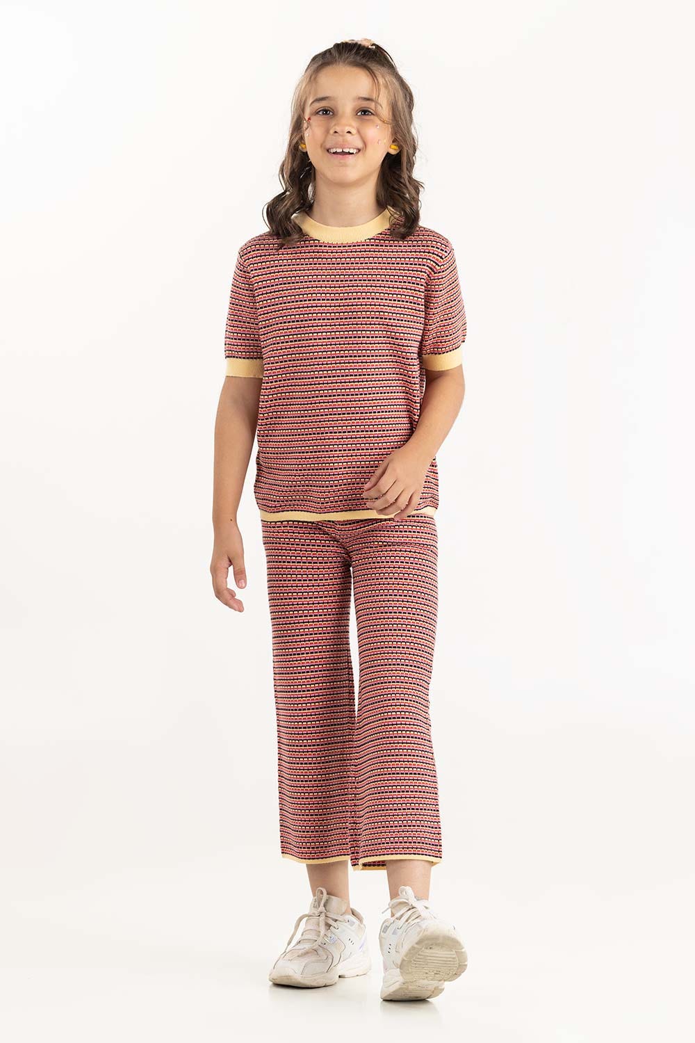 Junior Girl Multi Jacquard Knit Bottom