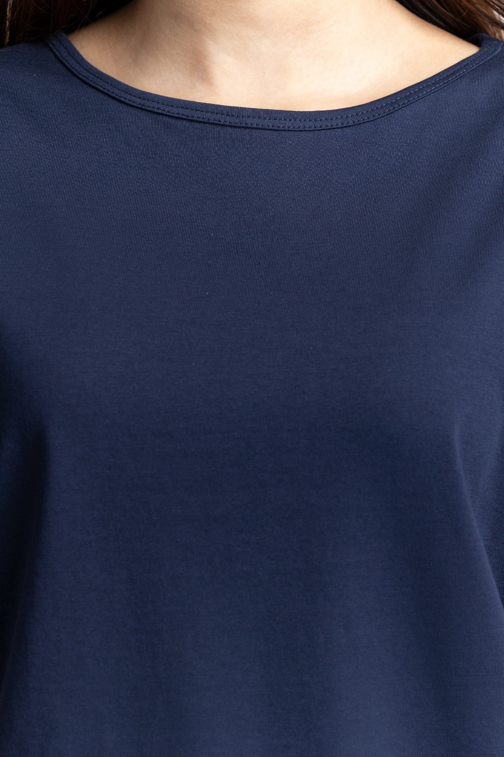 Navy Blue Basic Top