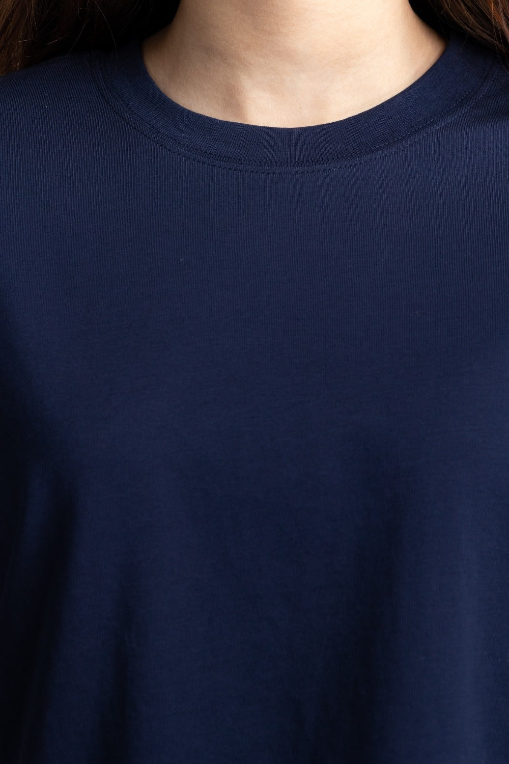 Navy Blue Basic Top