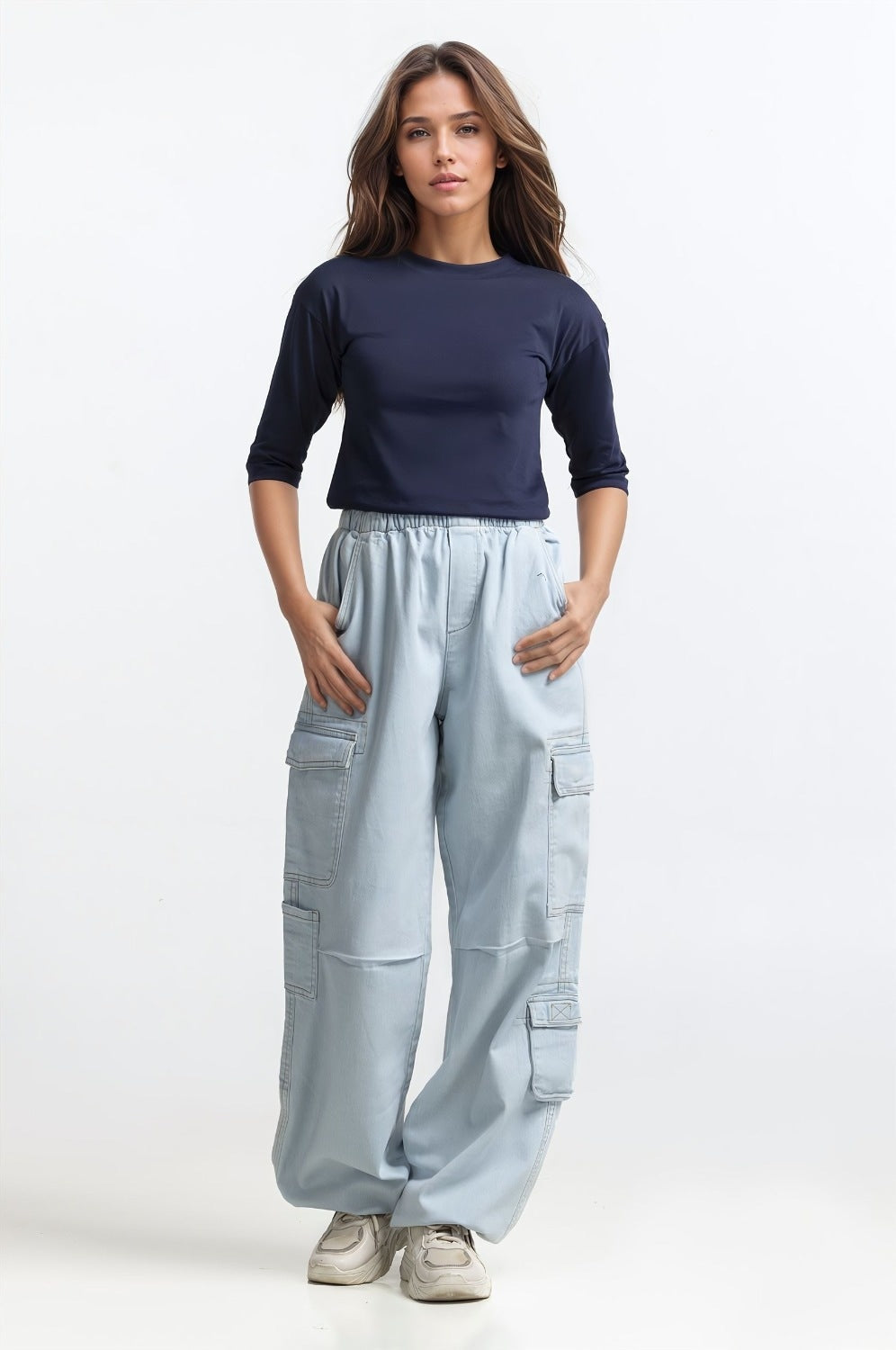 Navy Blue Basic Top