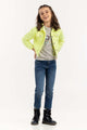 Girls Non Denim Sharp Green Jacket
