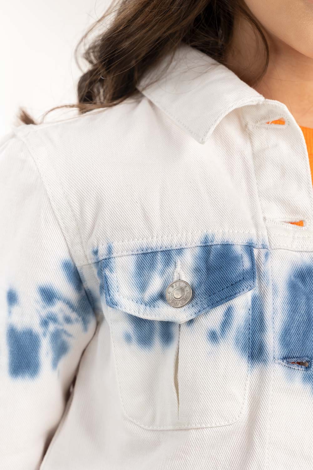 Junior Girl Non Denim Tie Dye Jacket