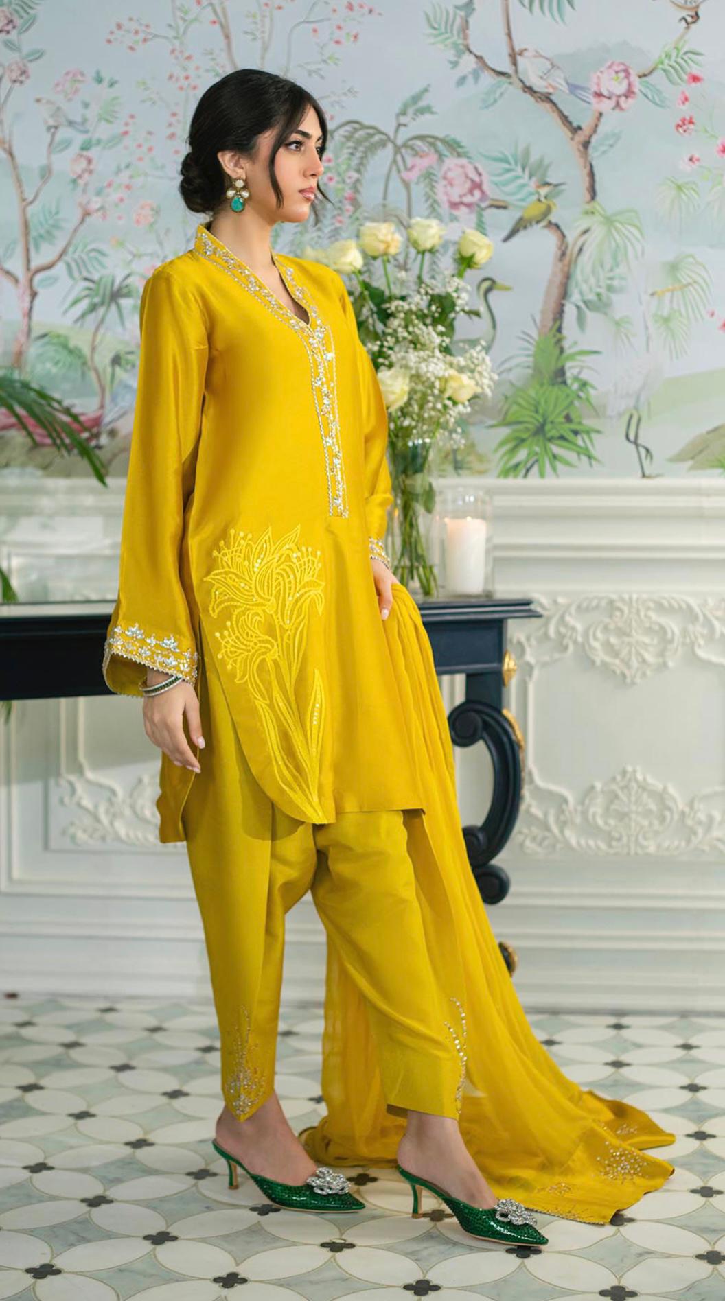 Noori Mustard Eid Series’25 by Alizay Saad