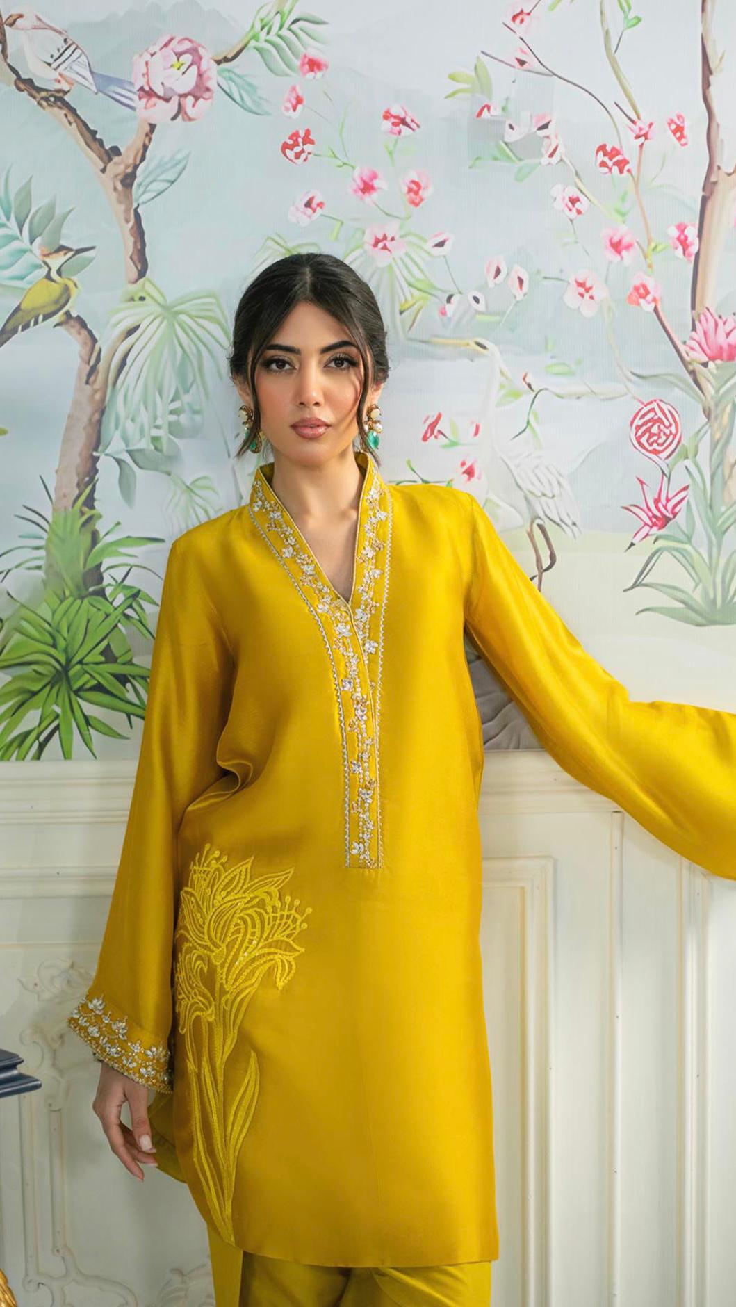 Noori Mustard Eid Series’25 by Alizay Saad