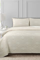 Off White Multi Layer Jacquard Bed Spread Set