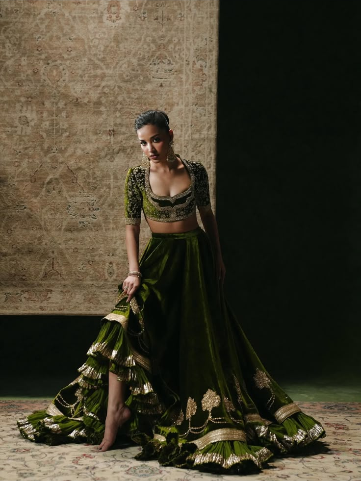 Olive Noor Velvet | Made by MAIRAZ