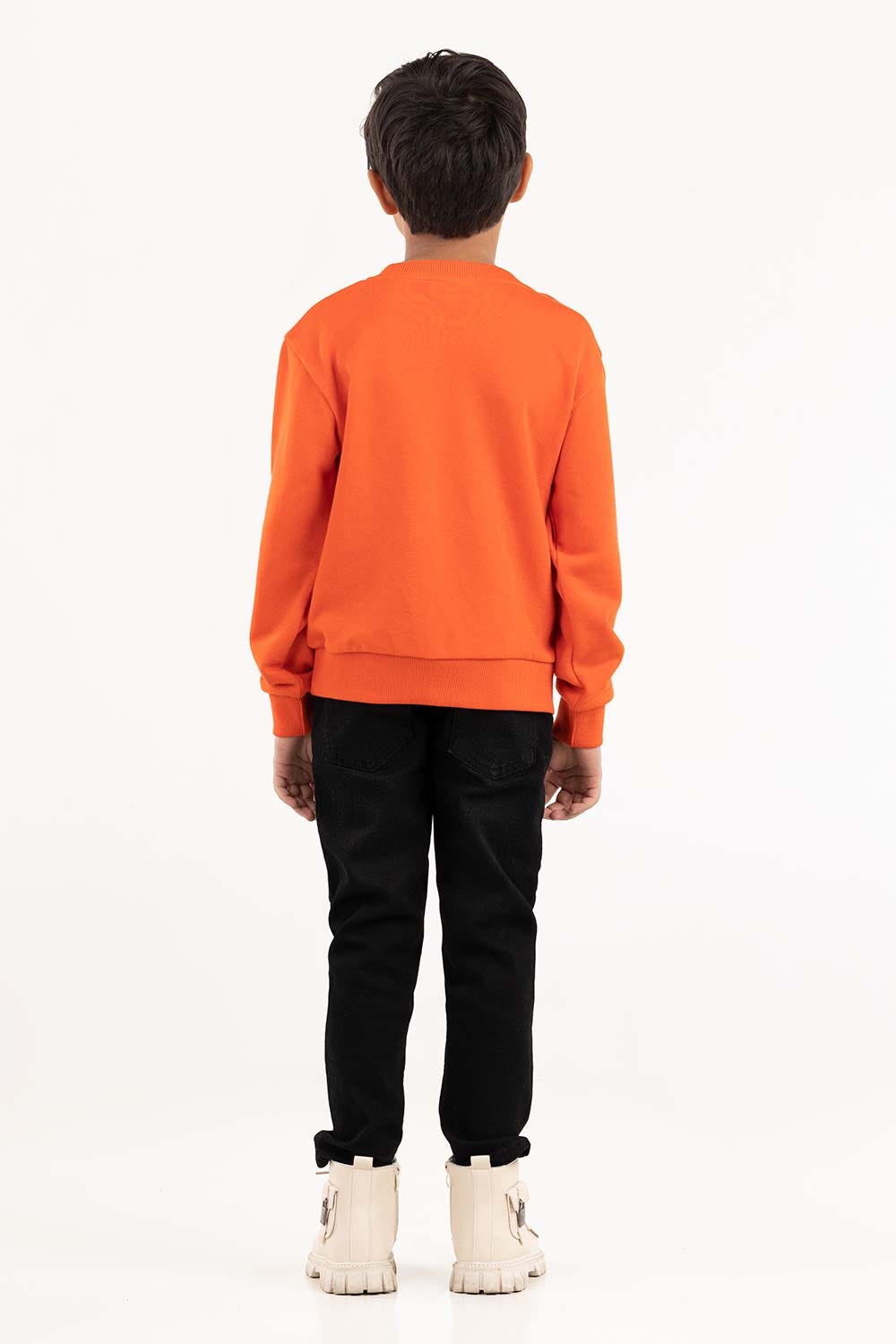 Junior Boy Orange Sweatshirt