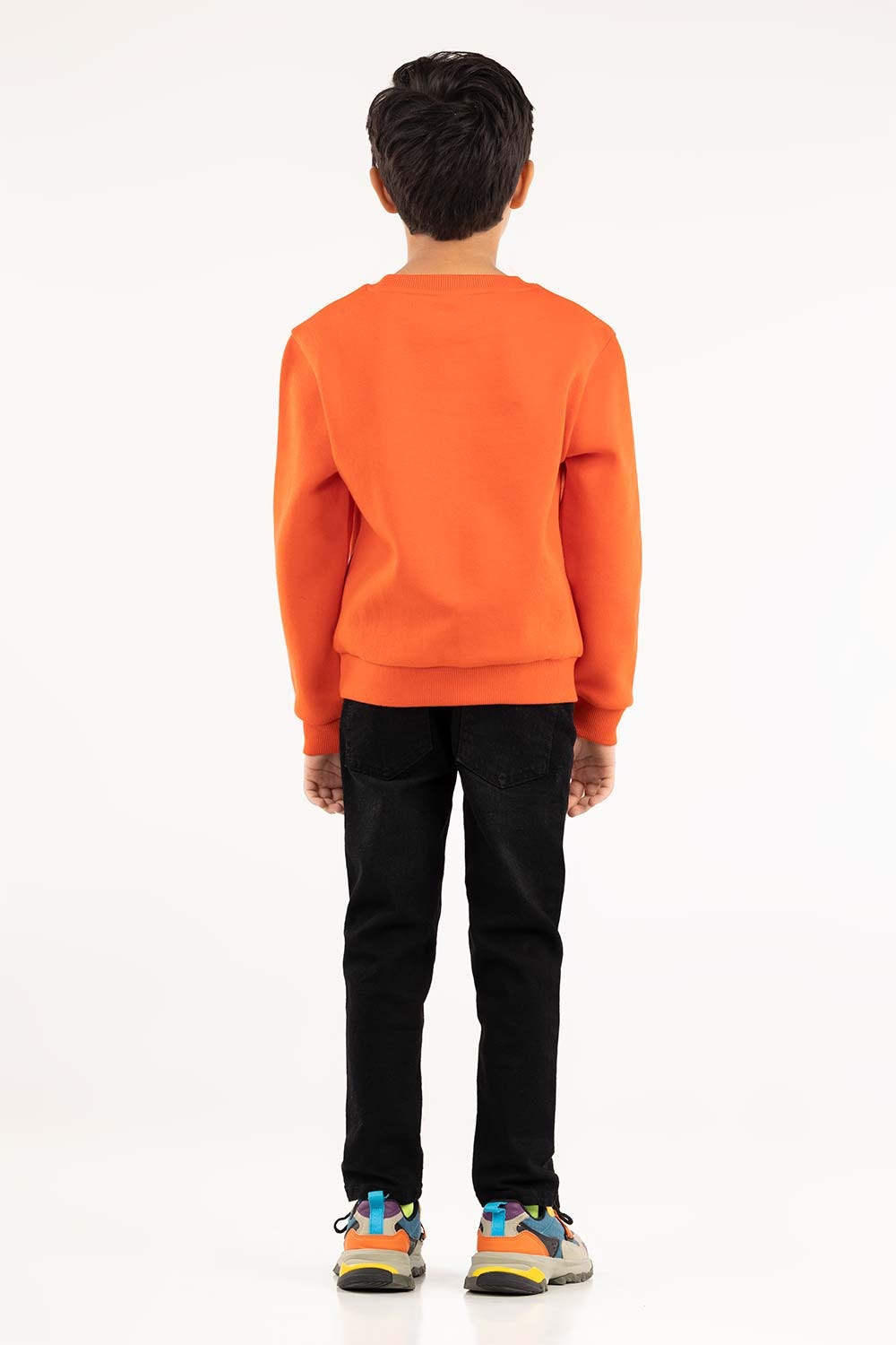 Toddler Boy Orange Sweatshirt