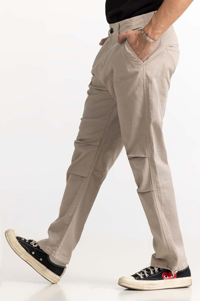 Oyster Grey Basic Trouser