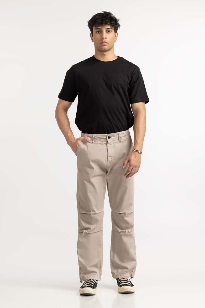 Oyster Grey Basic Trouser