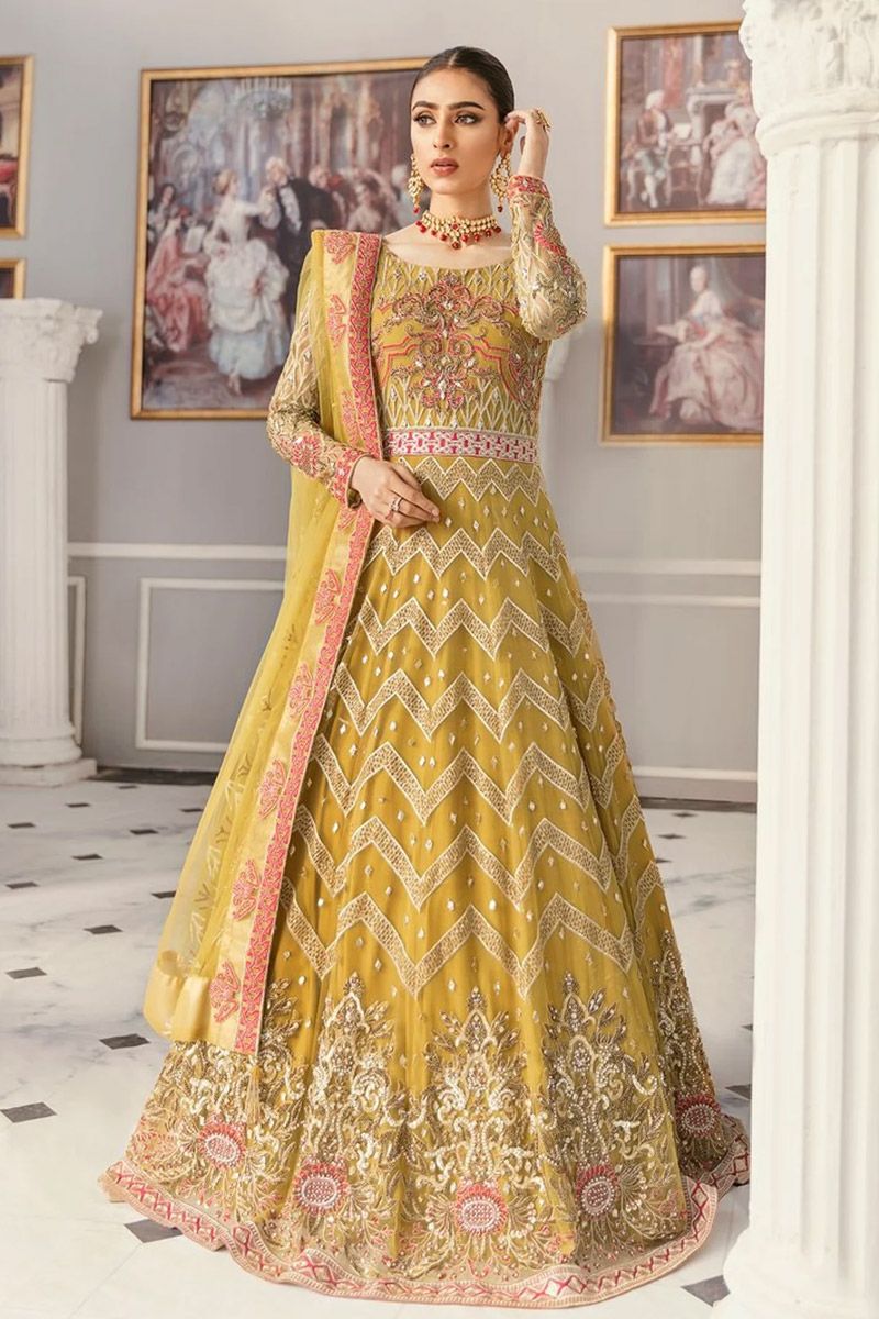 Yarrow Style — Mairaz Yellow Long Frock