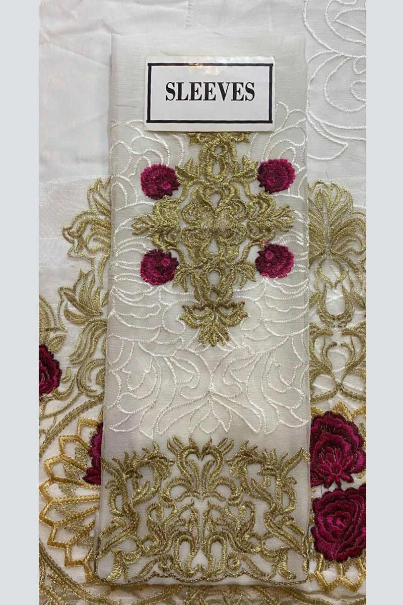 Maria B Style — Mairaz White Salwar Kameez