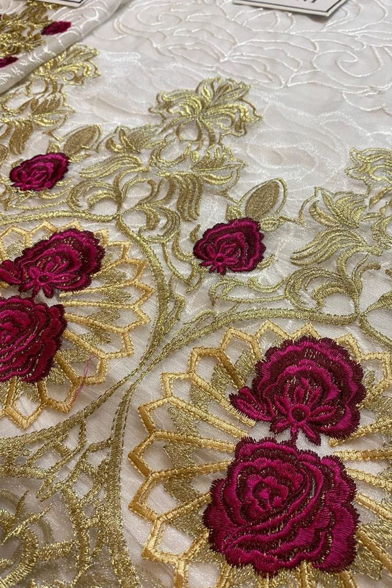 Maria B Style — Mairaz White Salwar Kameez