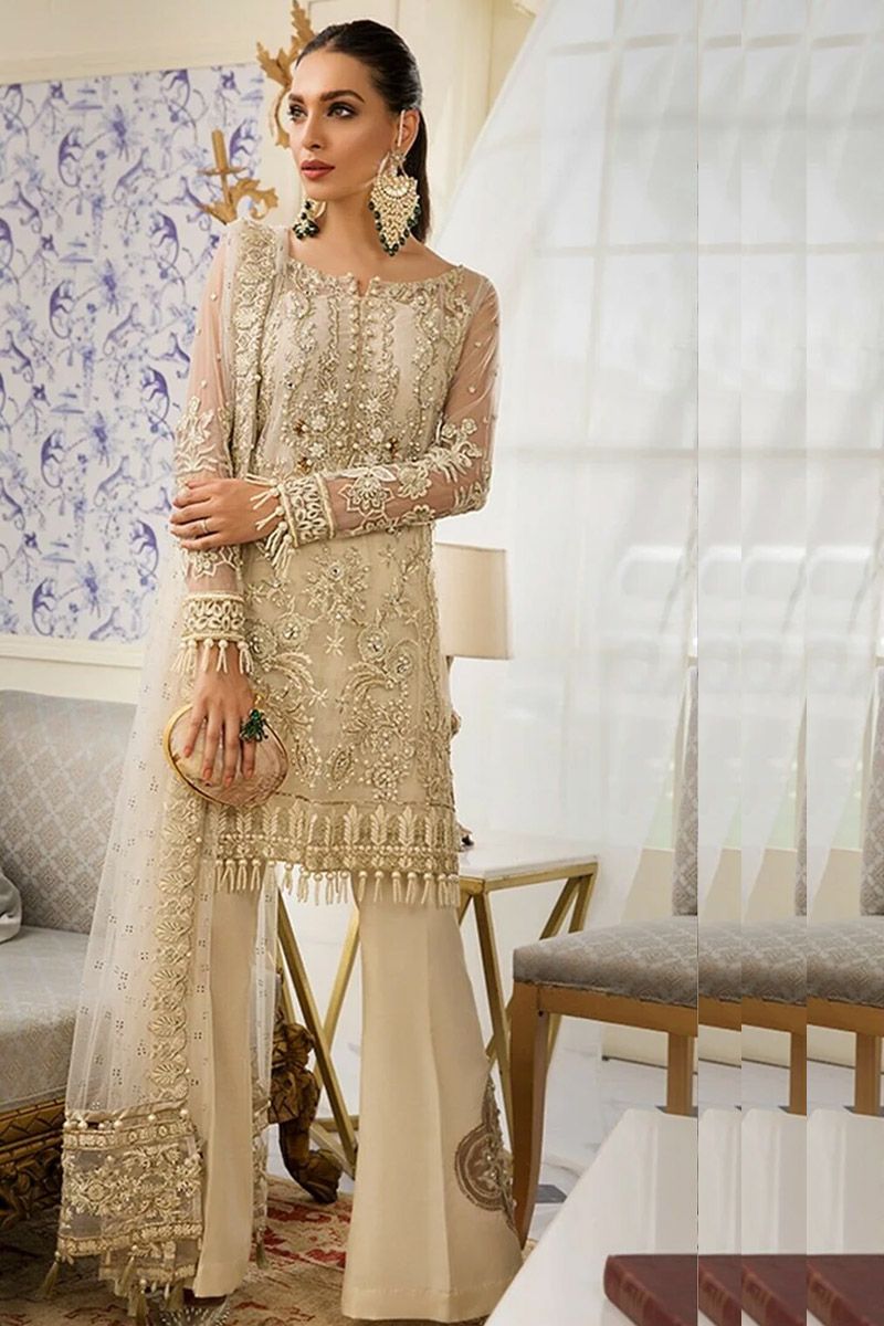 Star Du Spectacle Style — Mairaz Beige Salwar Kameez