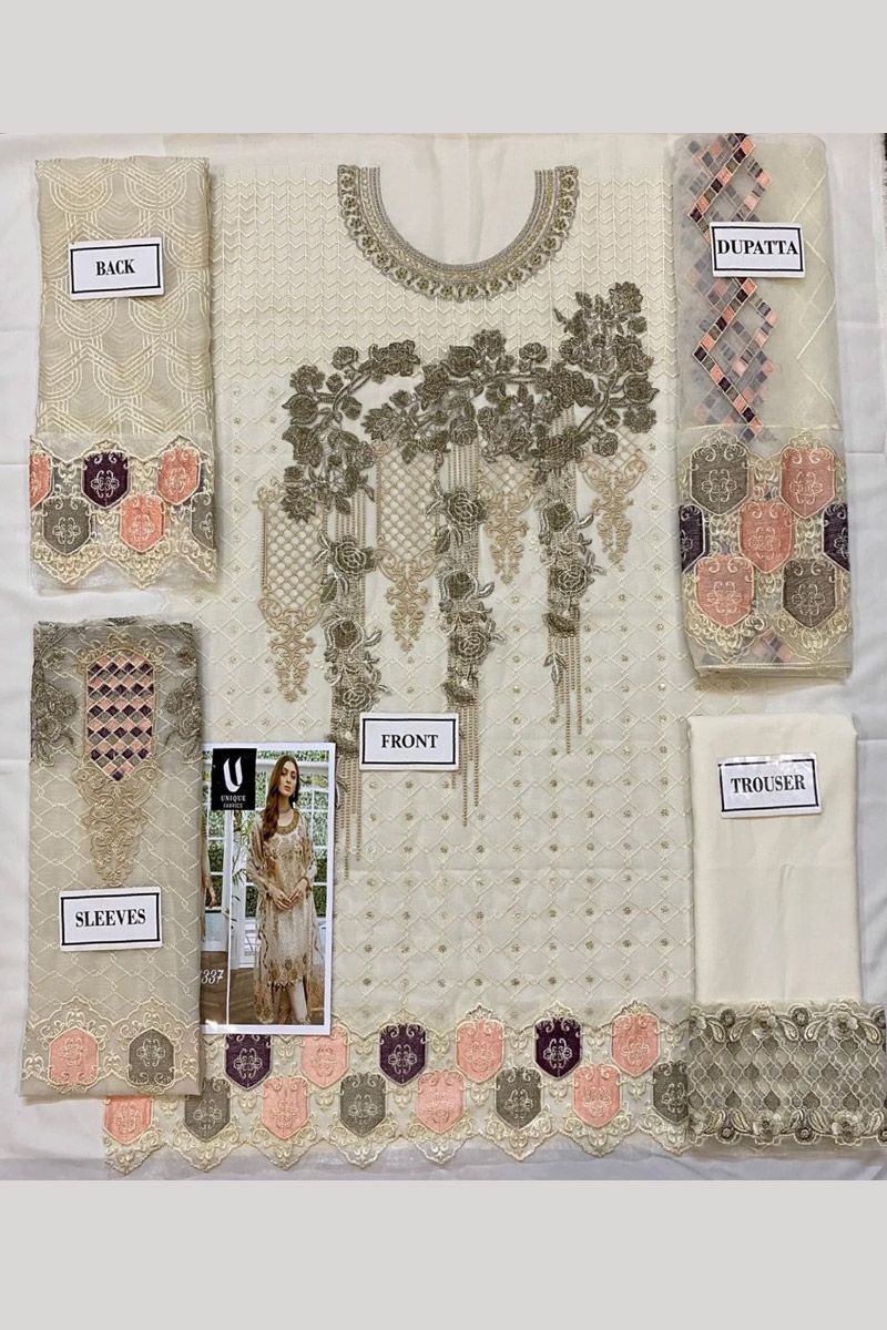 Ramsha Style — Mairaz Brown Salwar Kameez