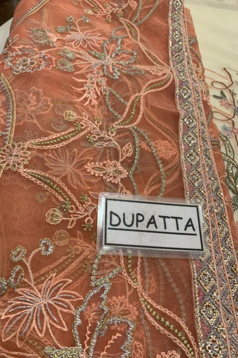 Fall Light Style — Mairaz Brown Salwar Kameez