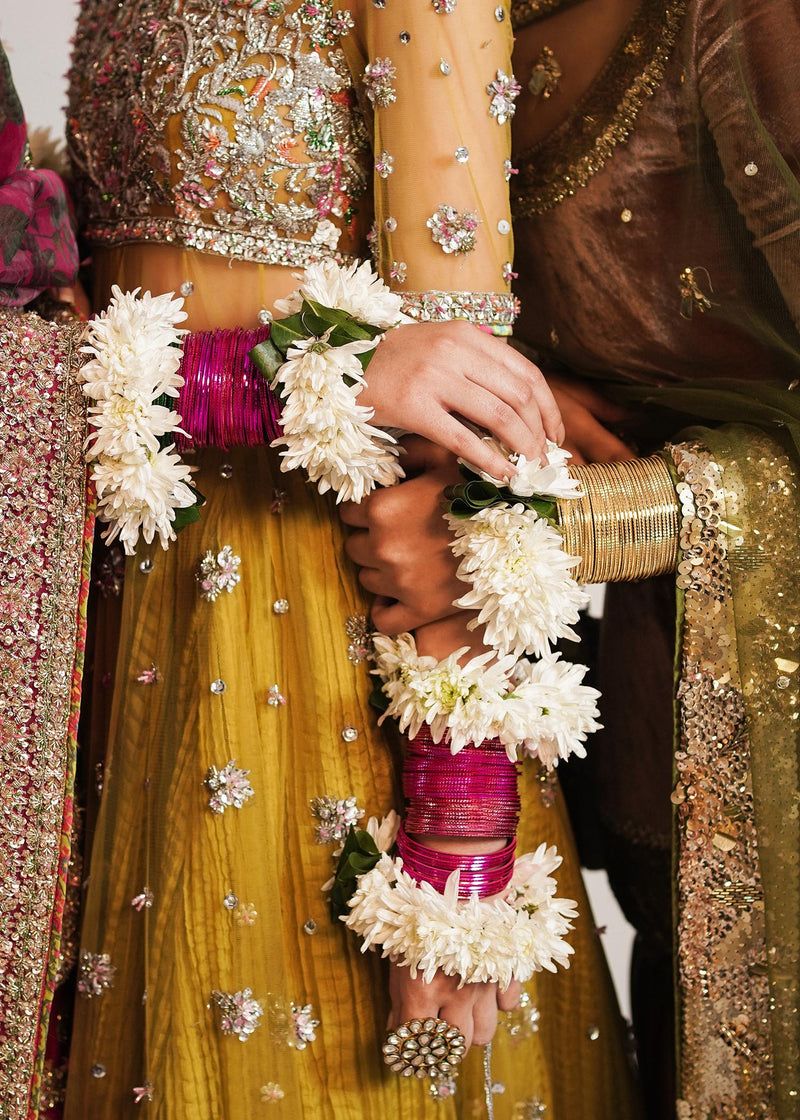 Moore Style — Mairaz Lime Yellow Net Pishwas & Sharara