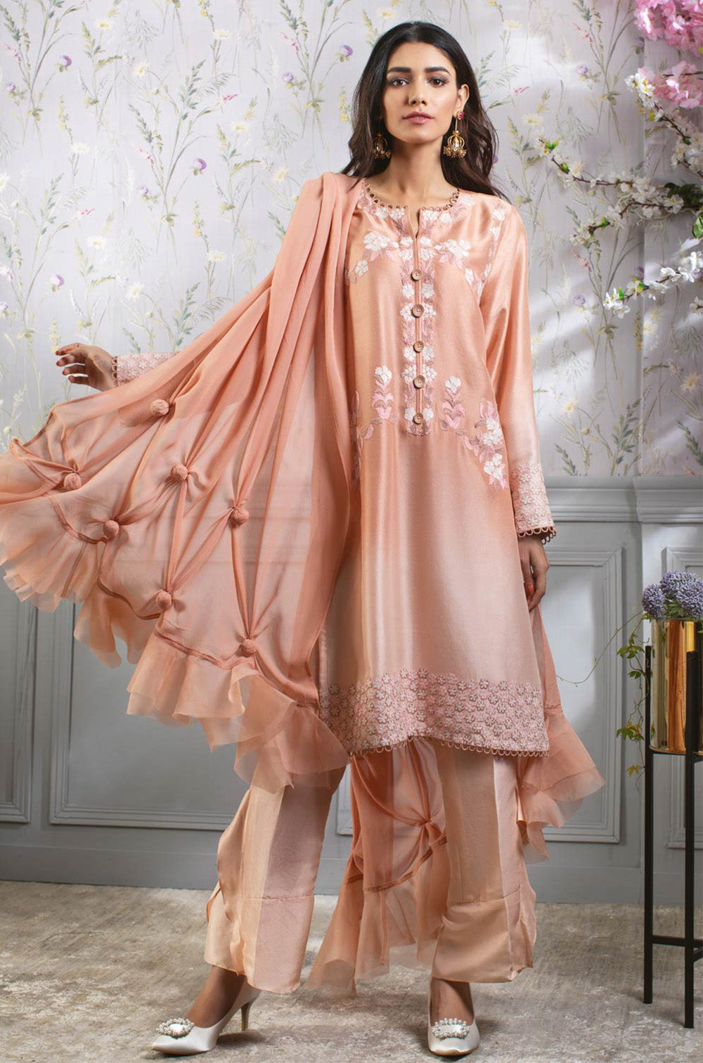 Peach Floral