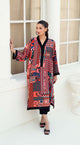Nova | Geometric Print Crepe Silk Kaftan | Sabeen Abbas