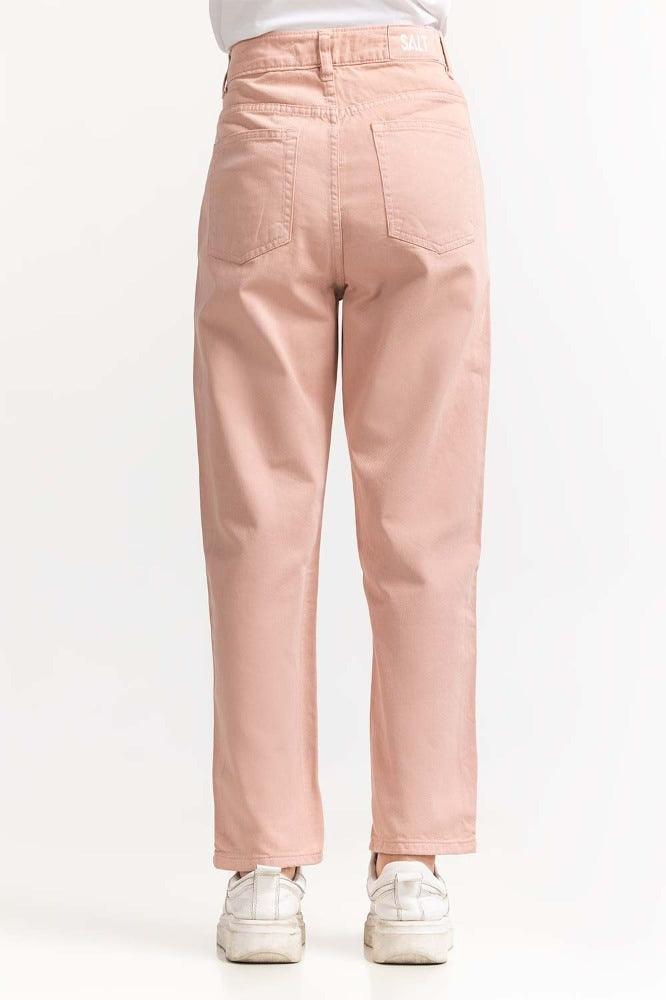 Pink Basic Non Denim Jeans