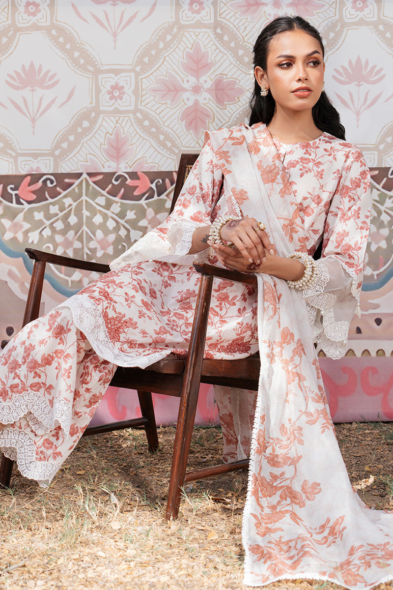 CRIMSON SAND-3 PC PRINTED LAWN SUIT