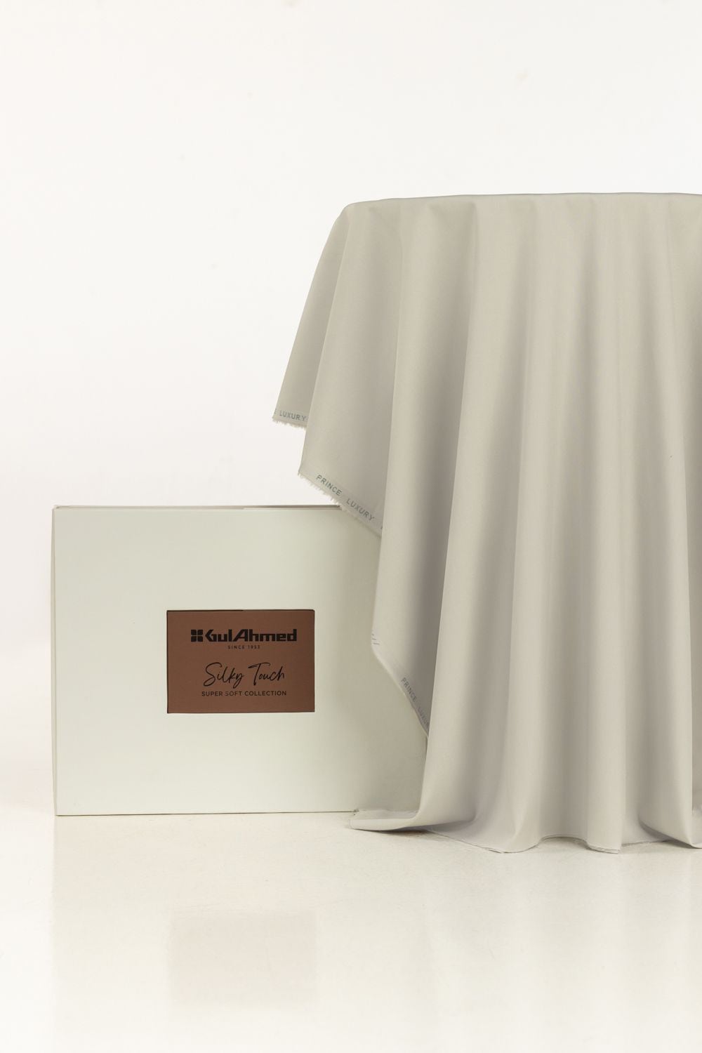 Prince Luxury Plus Unstitched Fabric Cotton With Gift Box