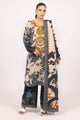 3 Piece Unstitched Printed Khaddar Suit