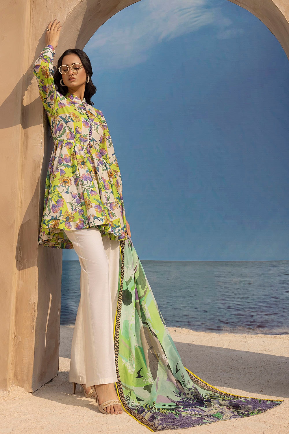 2 Piece Unstitched Printed Lawn Suit