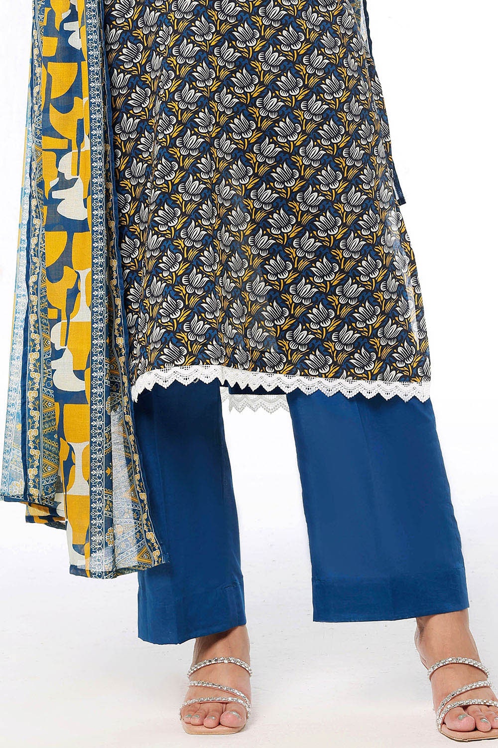 3 Piece Unstitched Printed Lawn Suit
