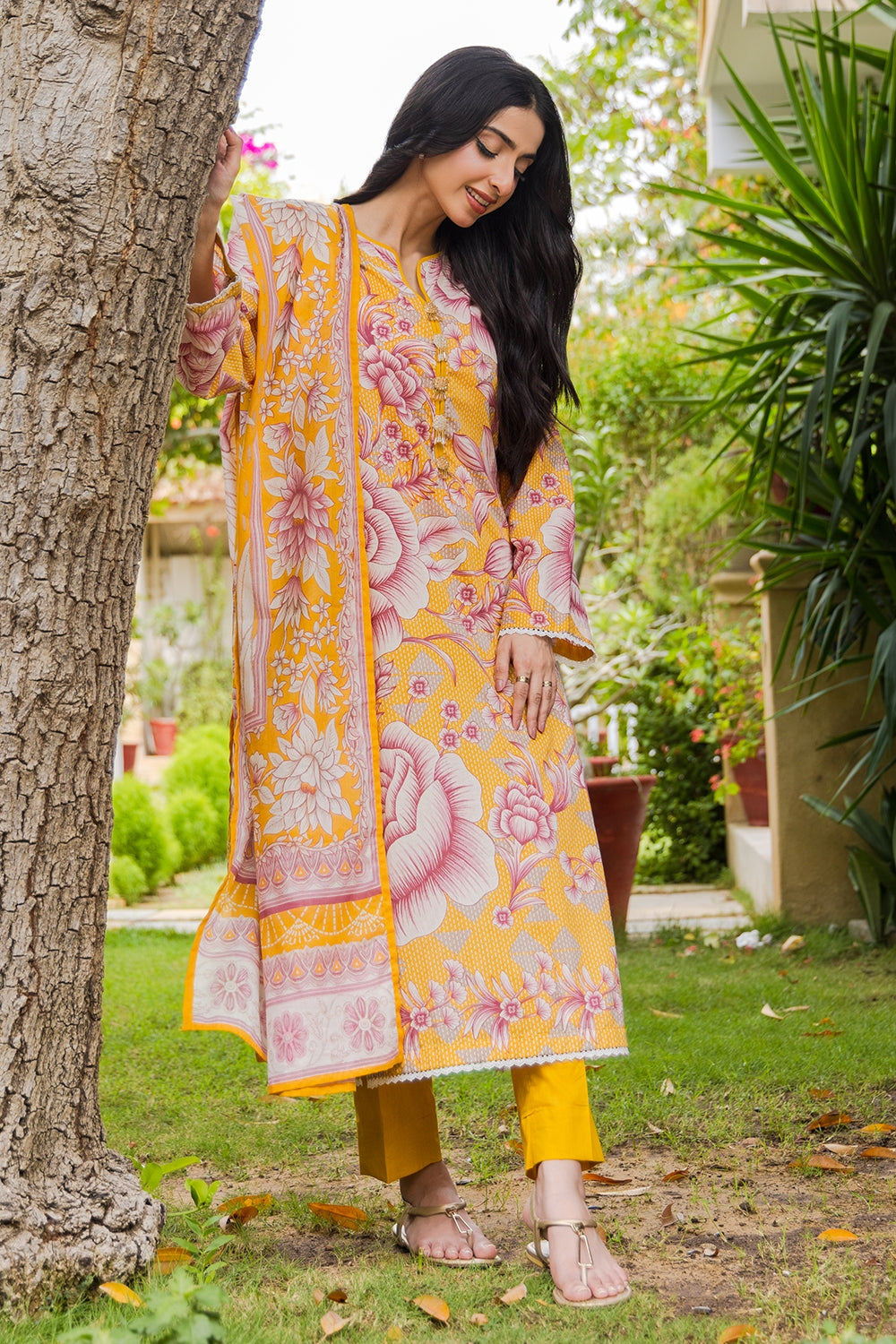 3 Piece Unstitched Printed Lawn Suit - W-FB-SE3-25-495064