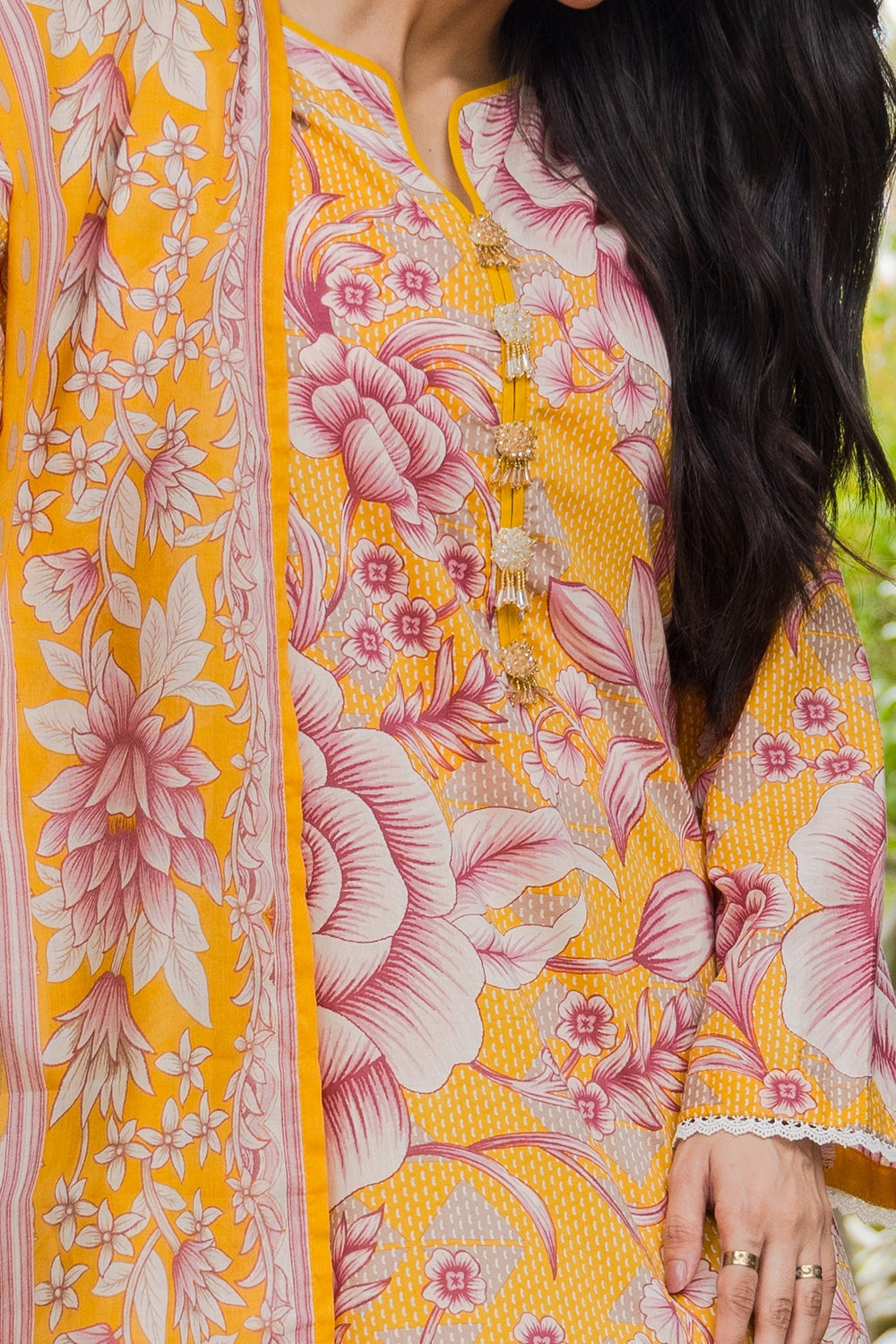 3 Piece Unstitched Printed Lawn Suit - W-FB-SE3-25-495064