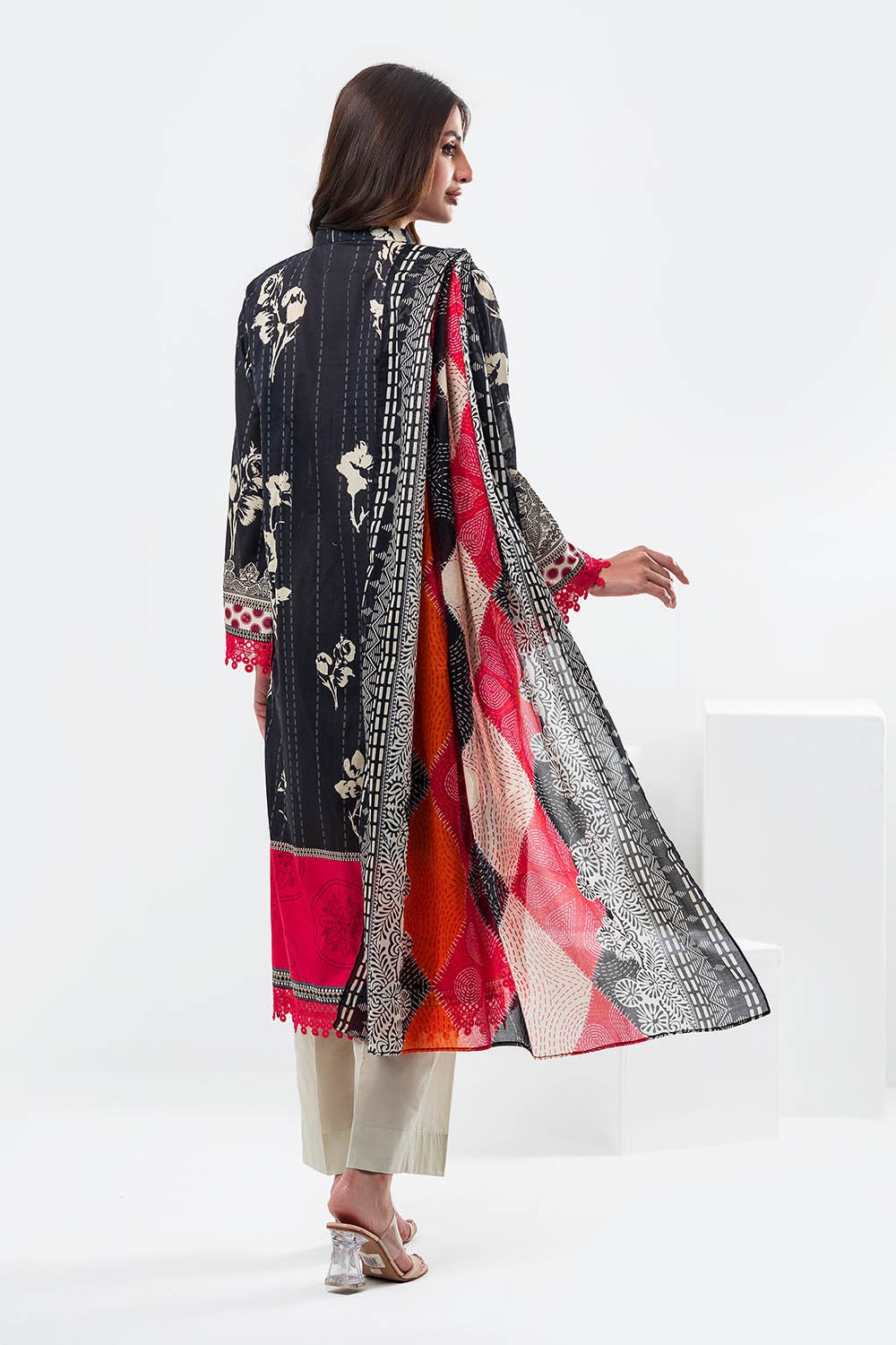 3 Piece Unstitched Printed Lawn Suit
