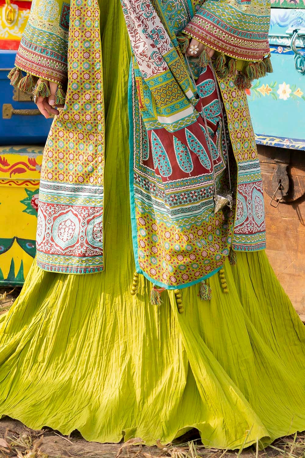 3 Piece Unstitched Embroidered Lawn Suit
