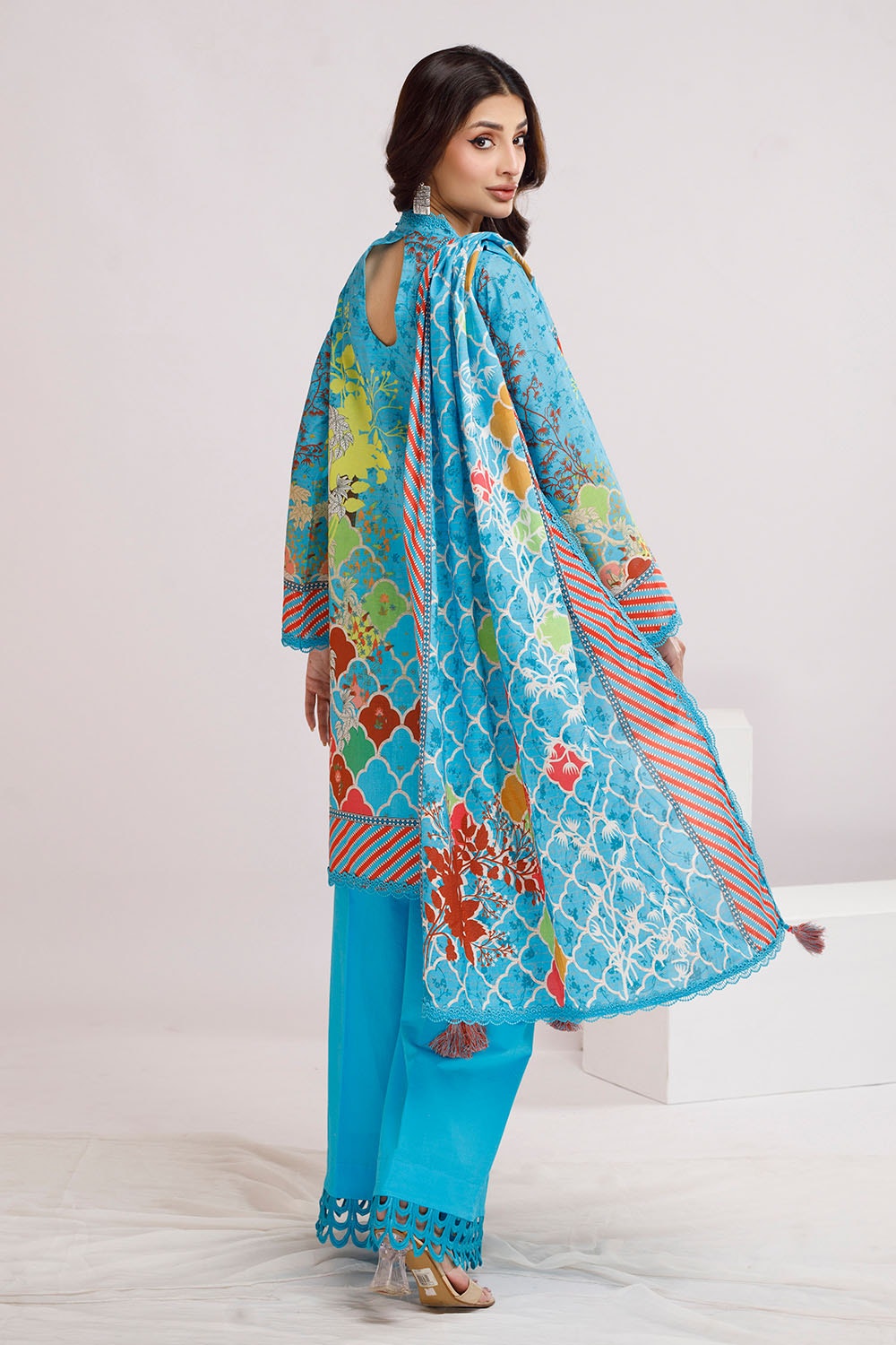 3 Piece Unstitched Printed Lawn Suit