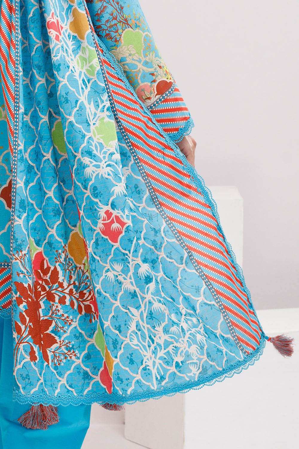 3 Piece Unstitched Printed Lawn Suit