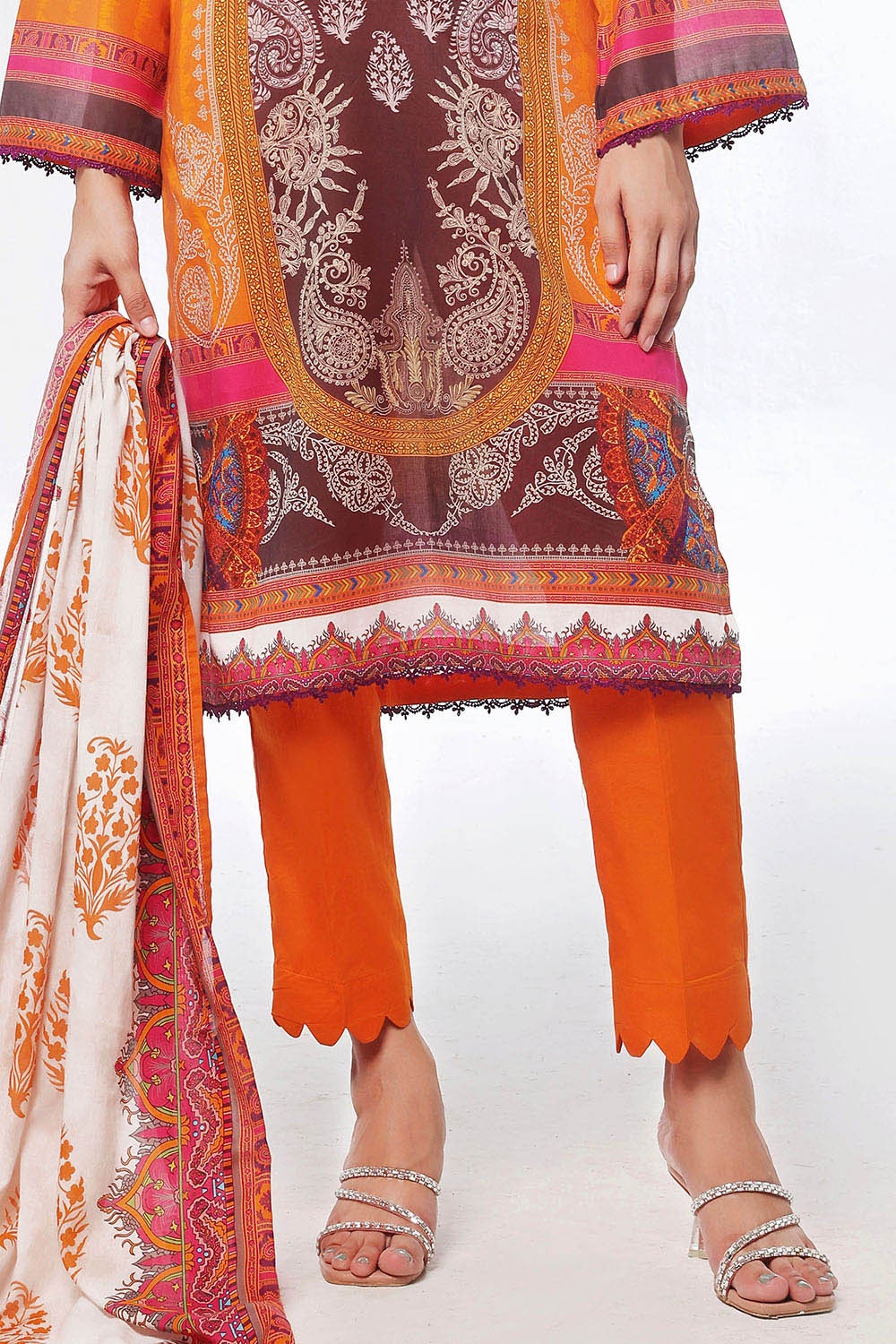 3 Piece Unstitched Printed Lawn Suit