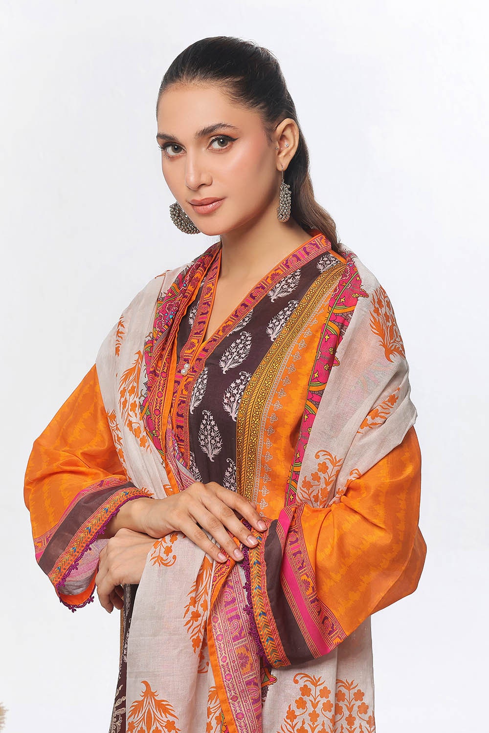 3 Piece Unstitched Printed Lawn Suit