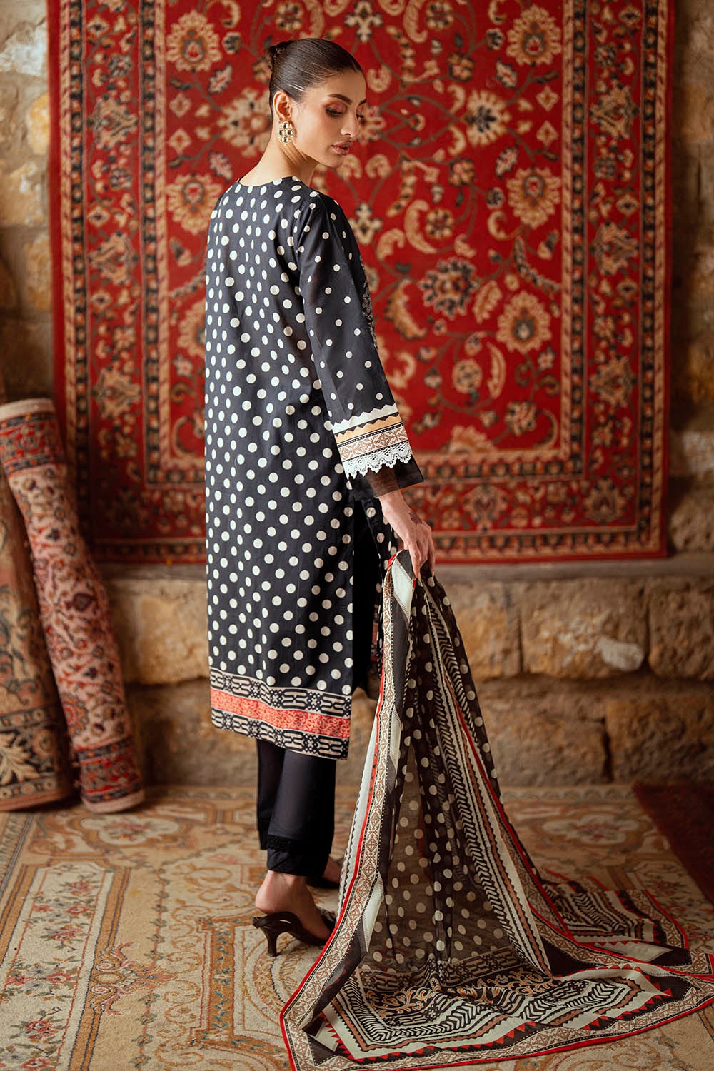 3 Piece Unstitched Printed Lawn Suit