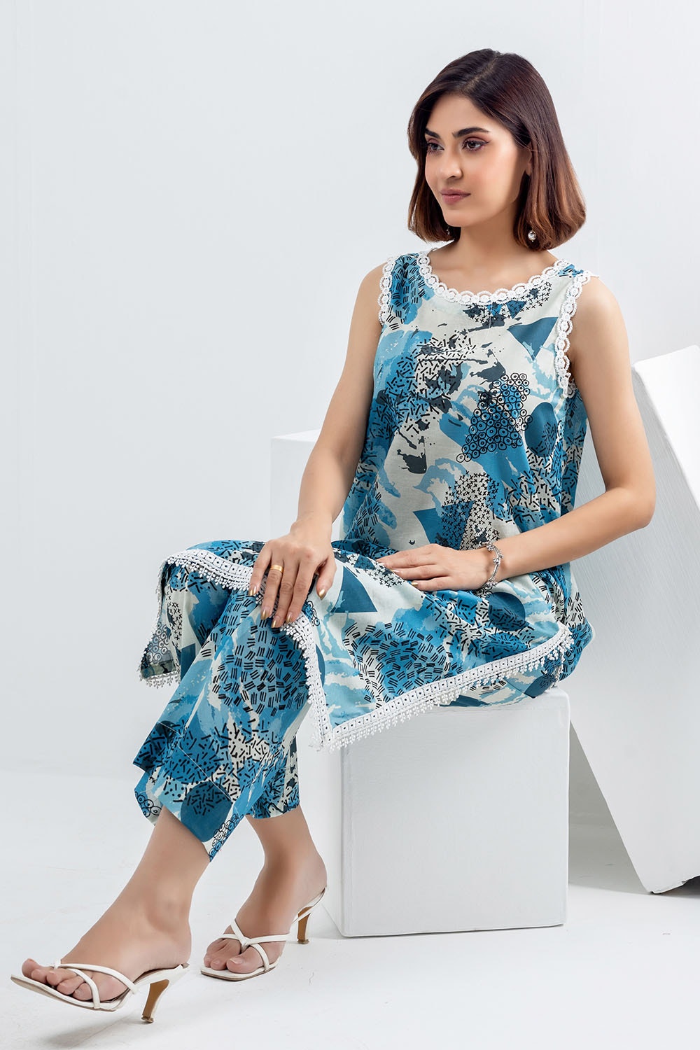 2 Piece Unstitched Printed Lawn Suit