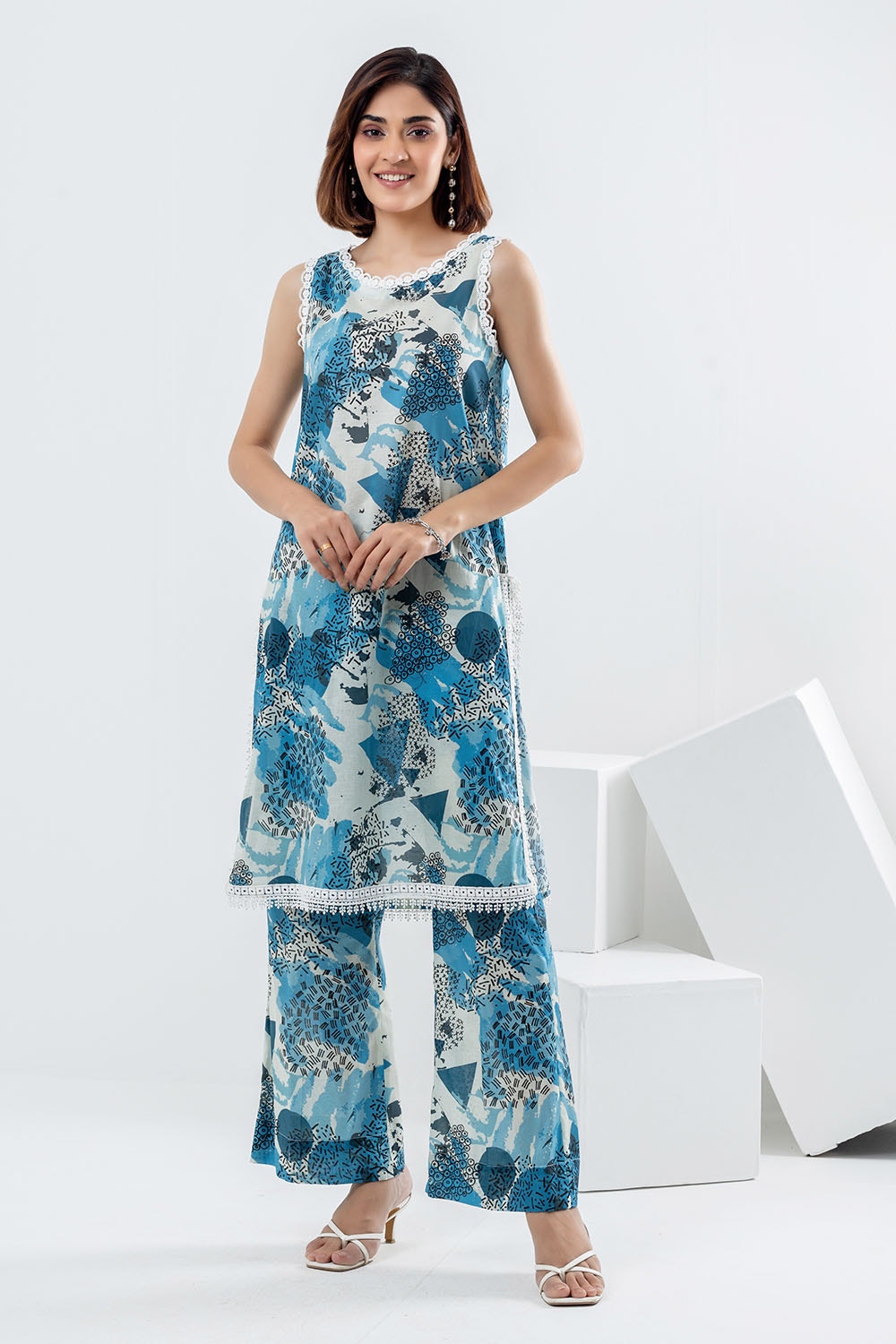 2 Piece Unstitched Printed Lawn Suit
