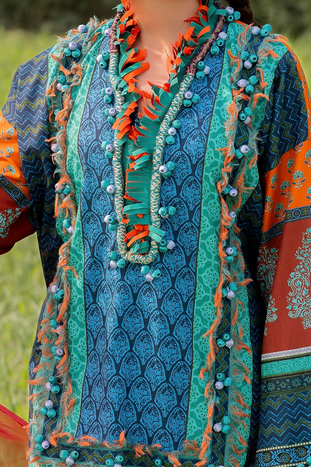 2 Piece Unstitched Printed Lawn Suit