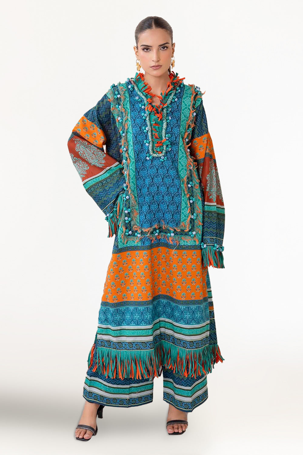 2 Piece Unstitched Printed Lawn Suit