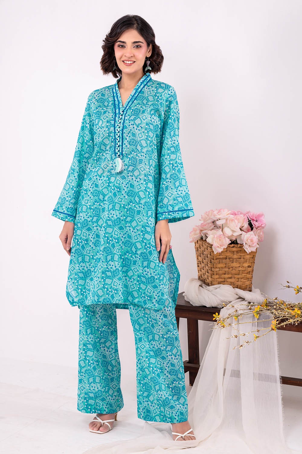 2 Piece Unstitched Printed Lawn Suit